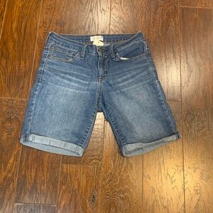 Jessica Simpson Blue Jean Shorts with Cuffed Hem